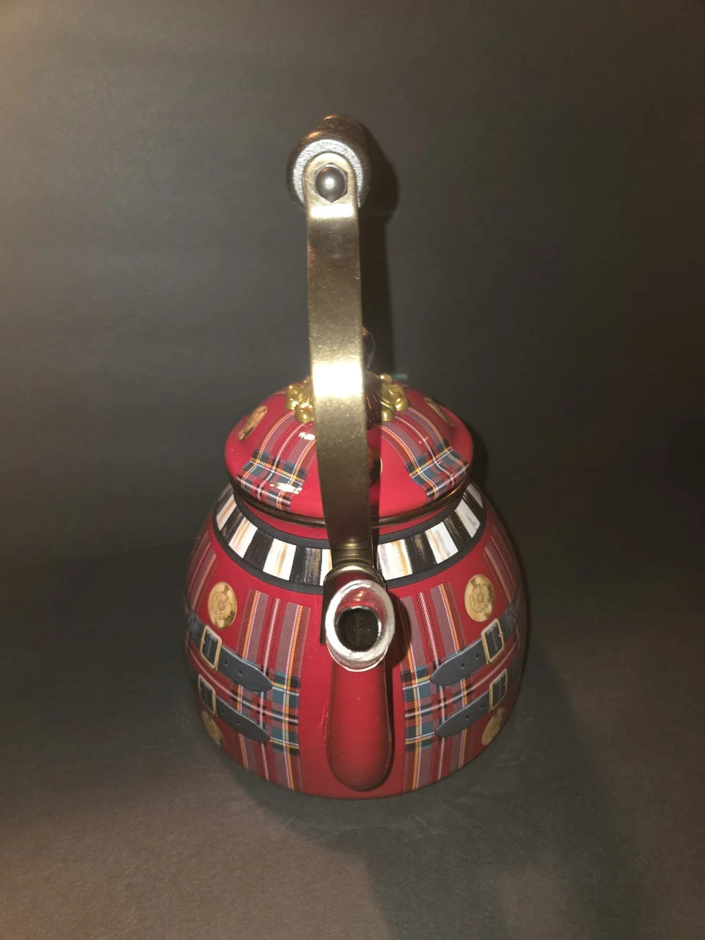 Mackenzie Childs 2 Qt. Kilted Tea Kettle